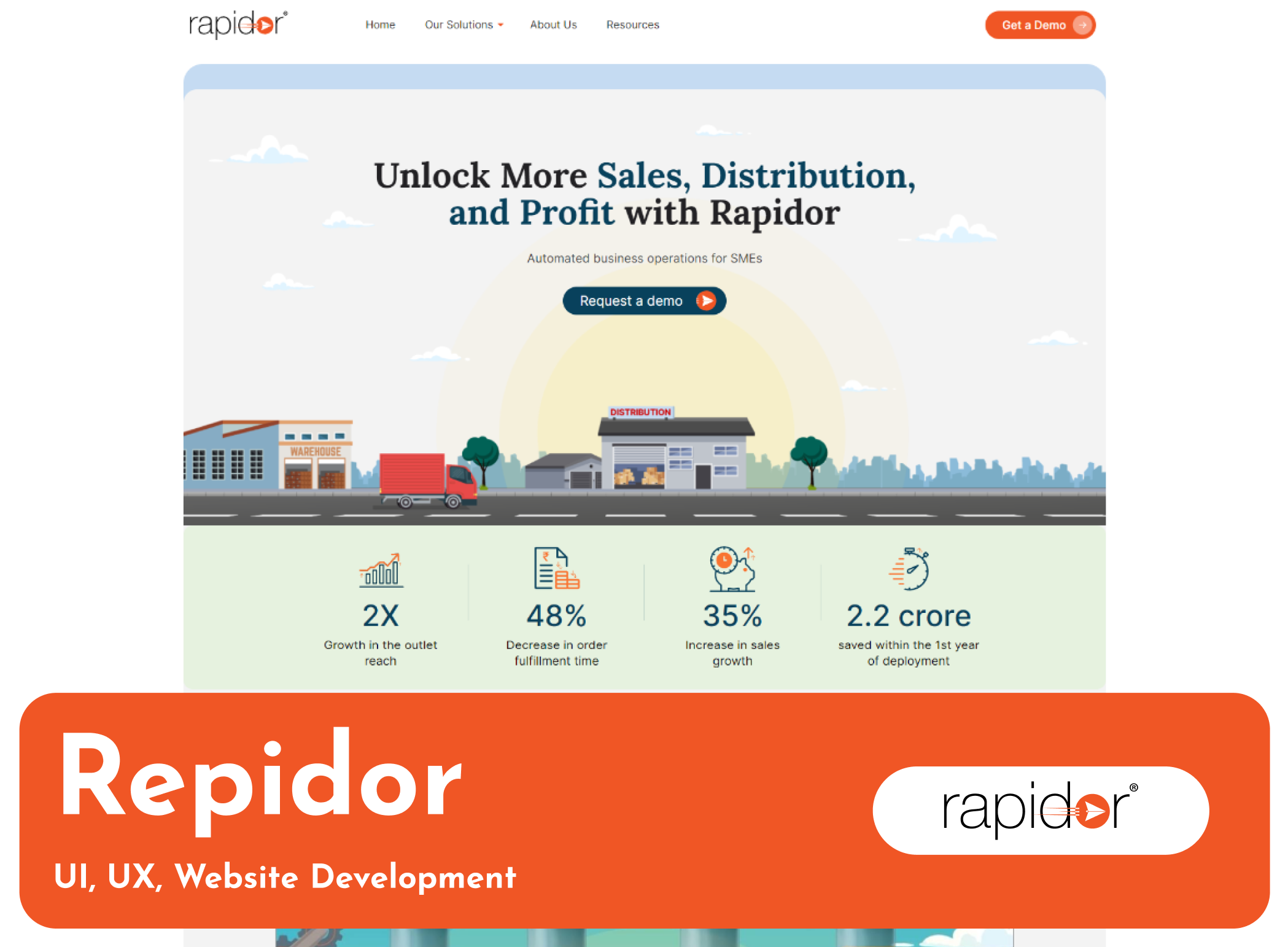 Rapidor website design