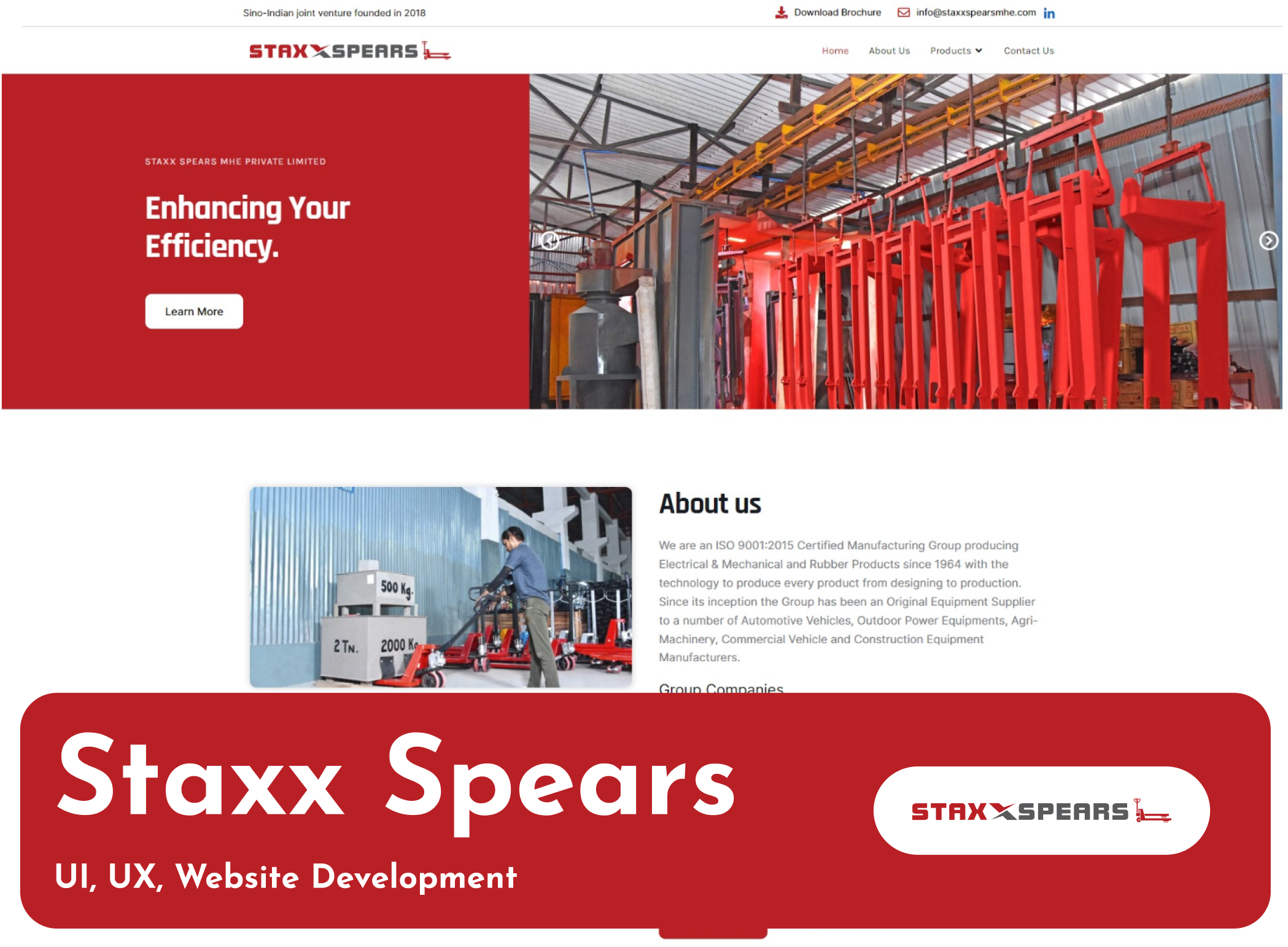 StaxXspears website designed by ALFYI