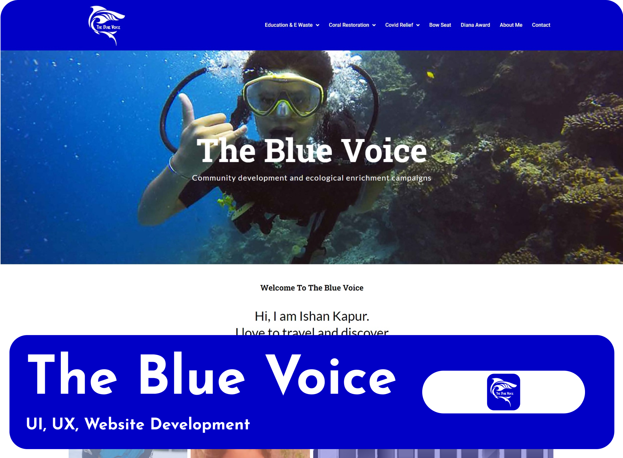 TheBlue voice - Website Created by Alfyi